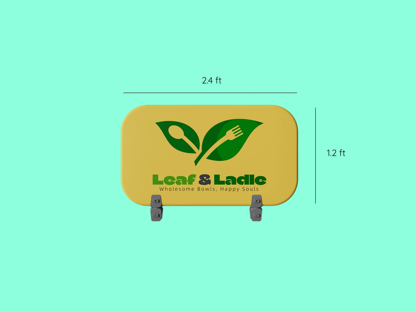 10x10 Booth - Brand Focus Booth Fabric Header