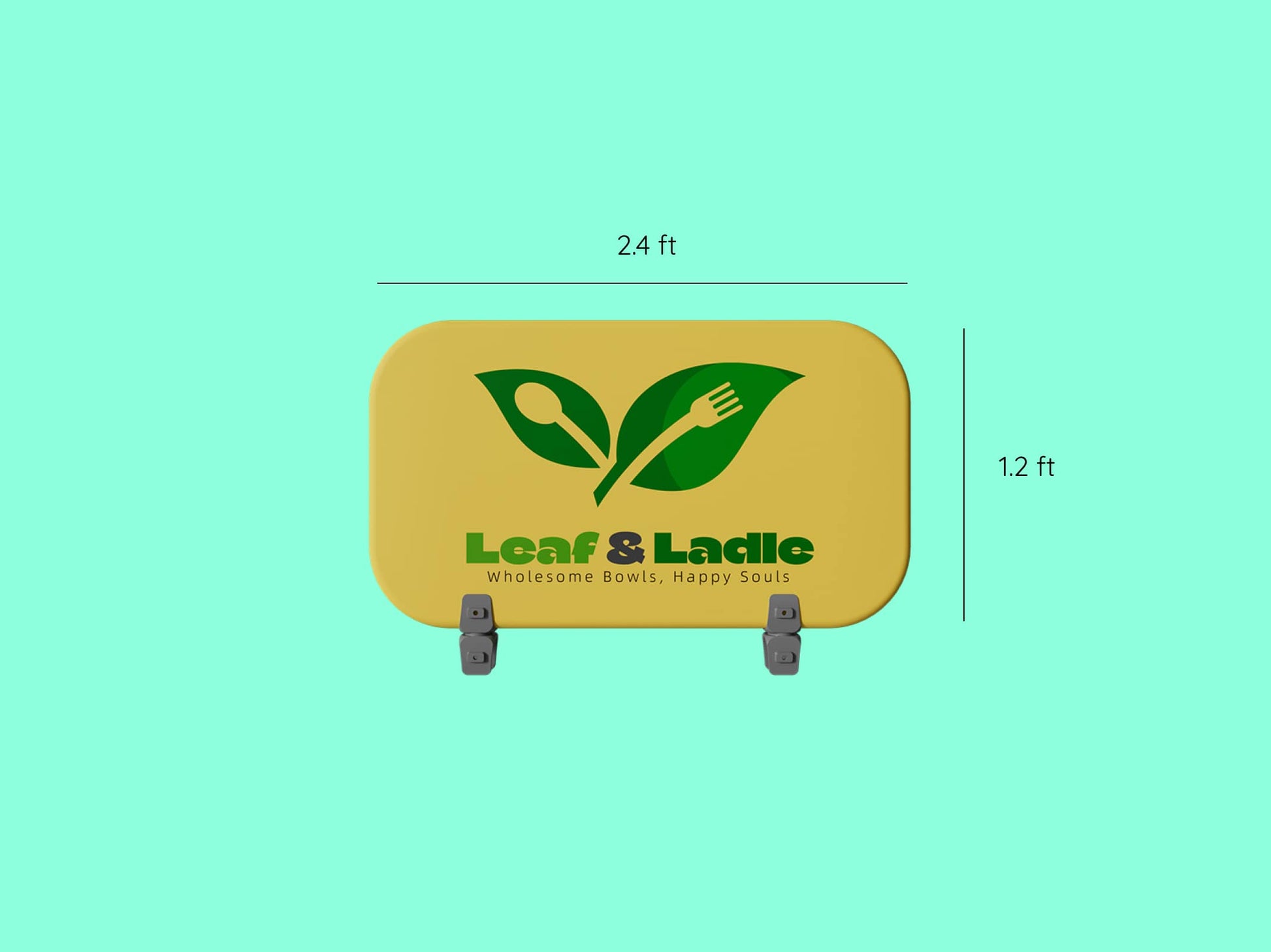 10x10 Booth - Brand Focus Booth Fabric Header