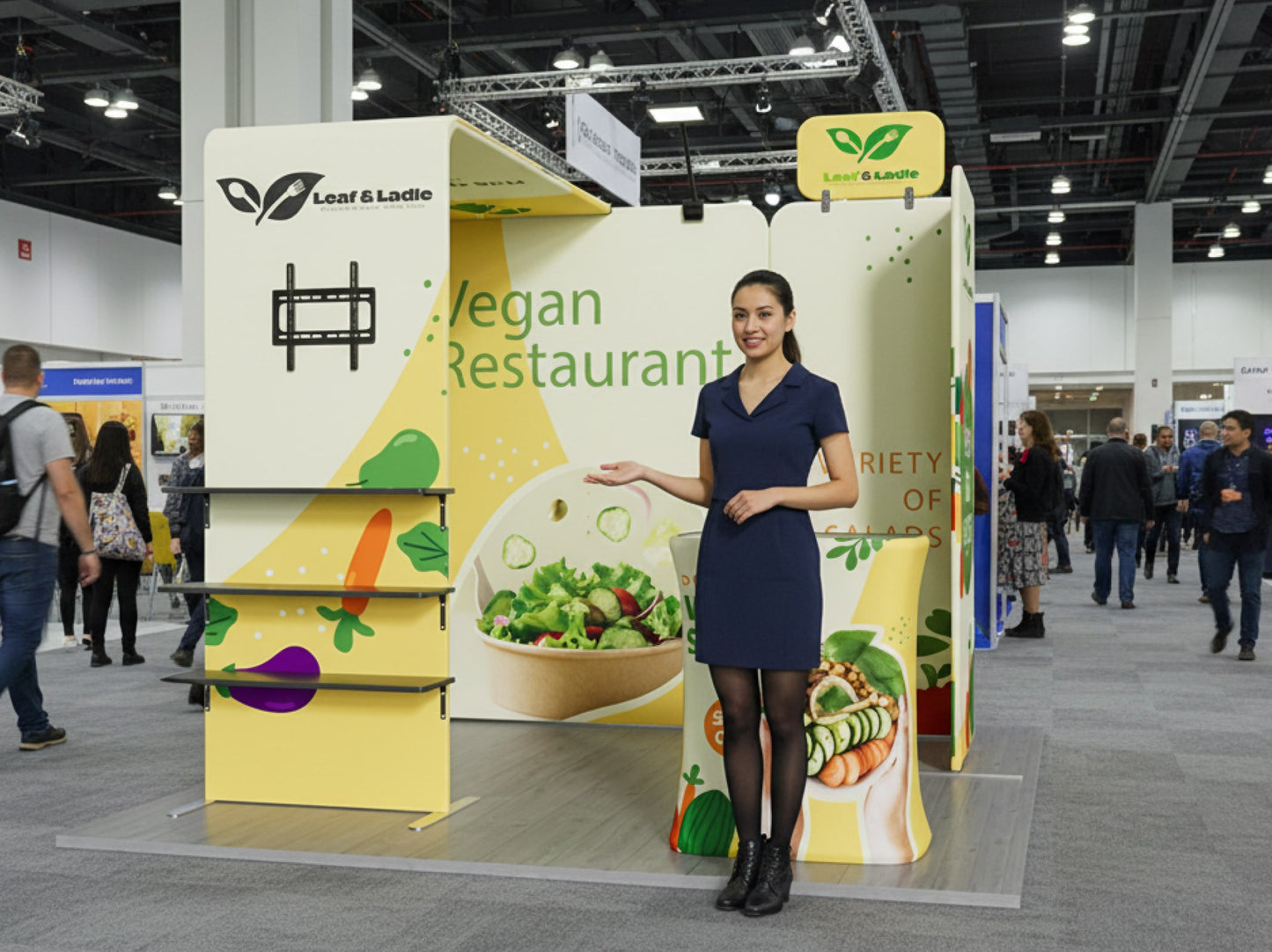 10x10 Booth - Brand Focus Booth Trade Show Ready Booth