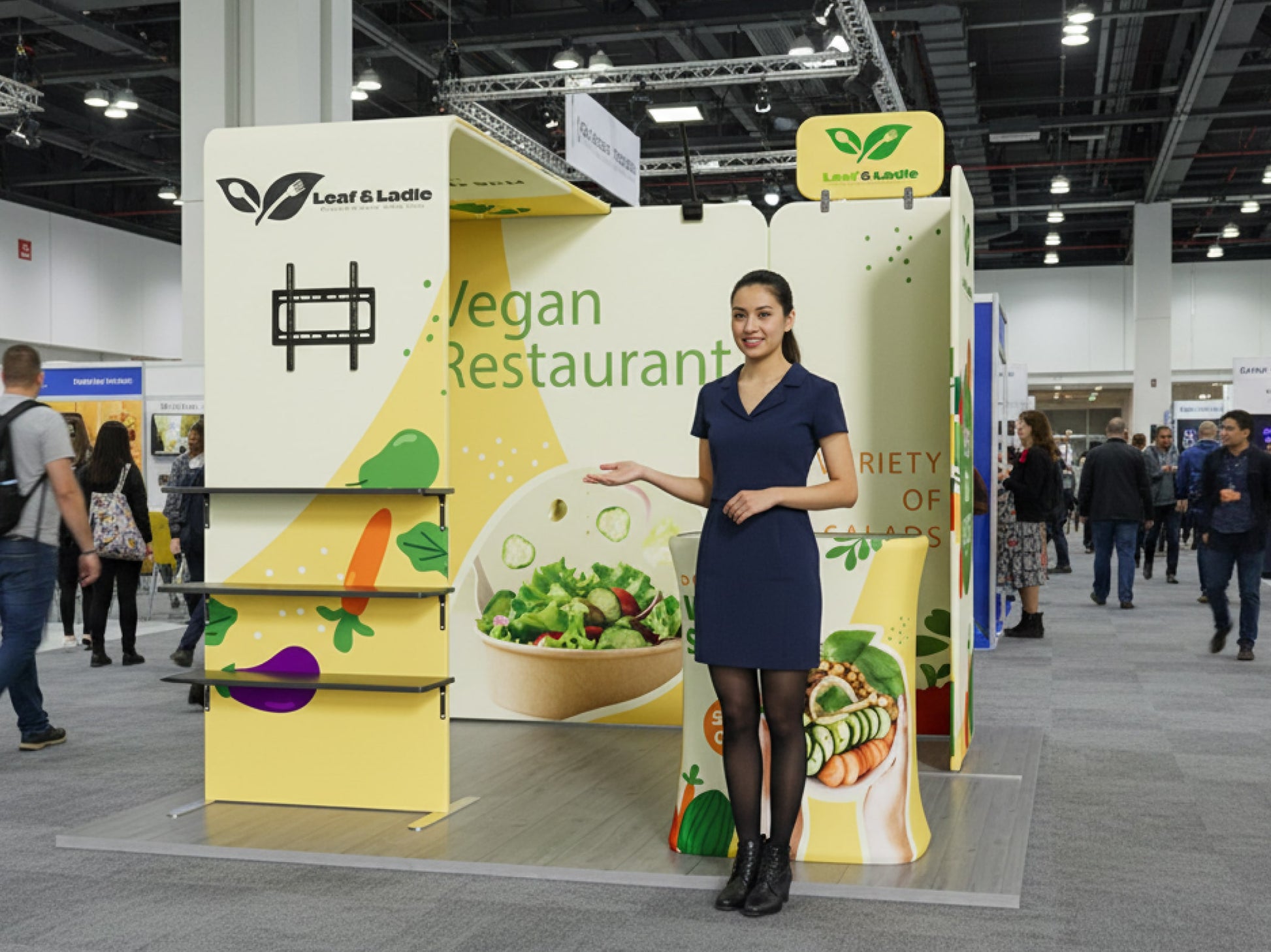 10x10 Booth - Brand Focus Booth Trade Show Ready Booth