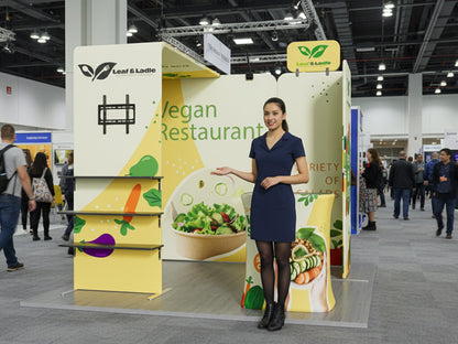 10x10 Booth - Brand Focus Booth Trade Show Ready Booth