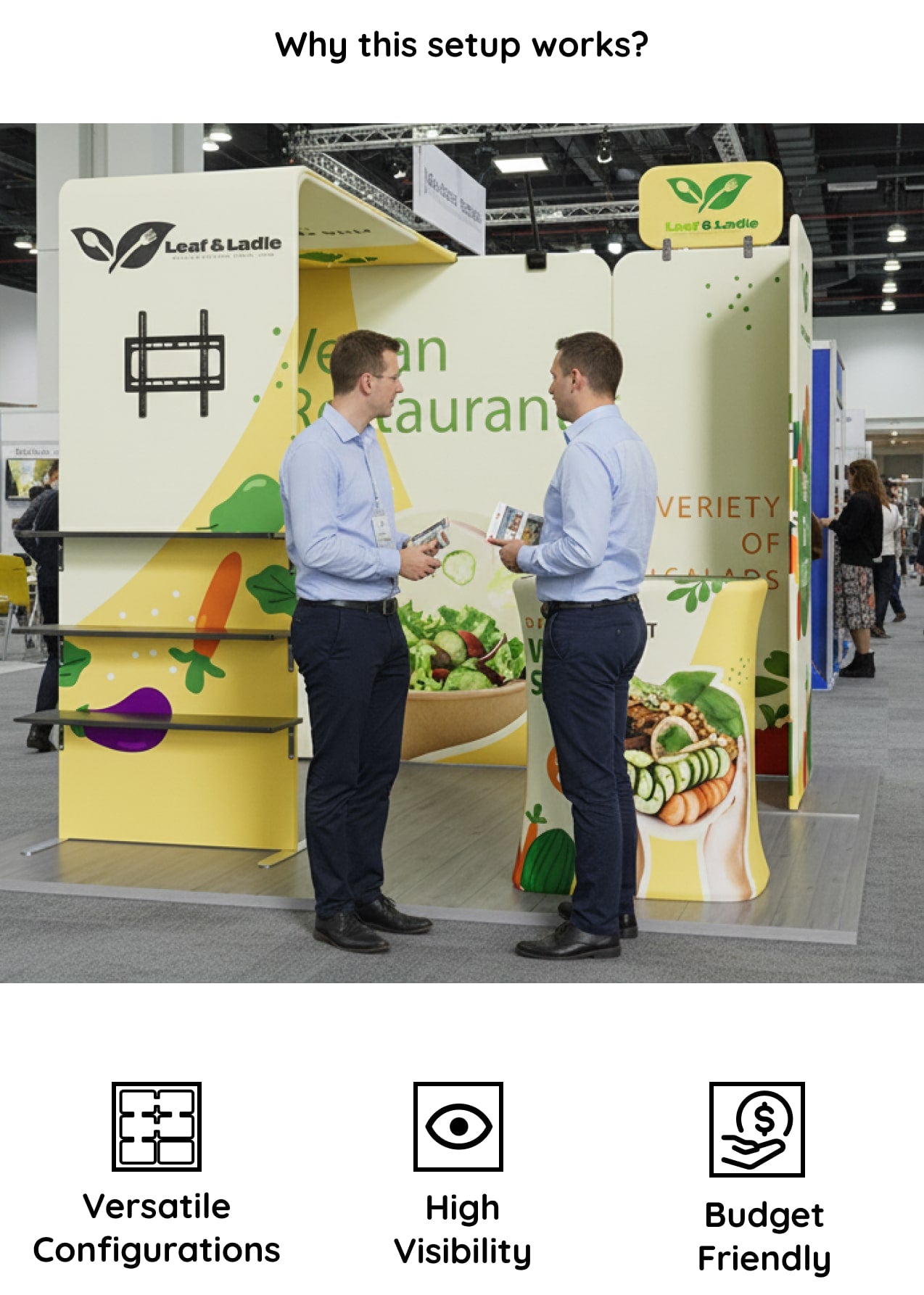 10x10 Booth - Brand Focus Booth why it works