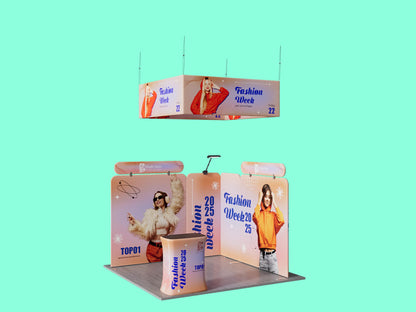 10x10 Booth - Corner Command Booth