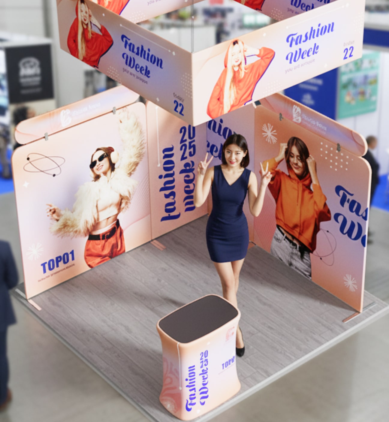 10x10 Booth - Corner Command Booth Photo