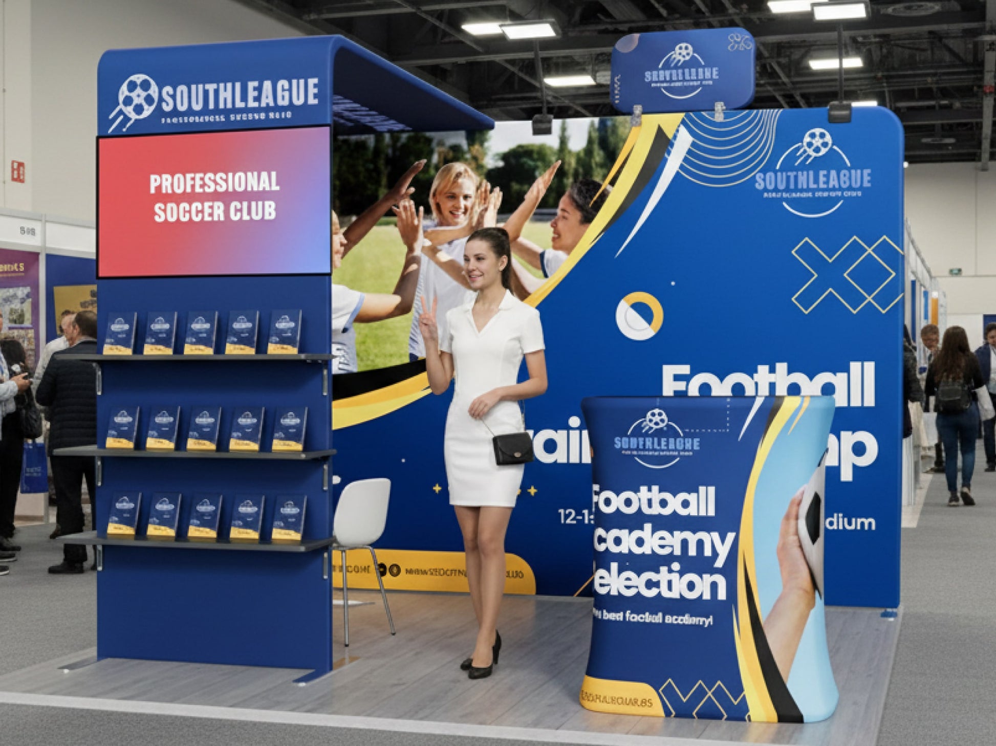 10x10 Booth - Display Hub Booth Full Setup Booth