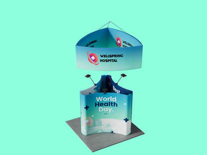 10x10 Booth - Surround View Booth Top View