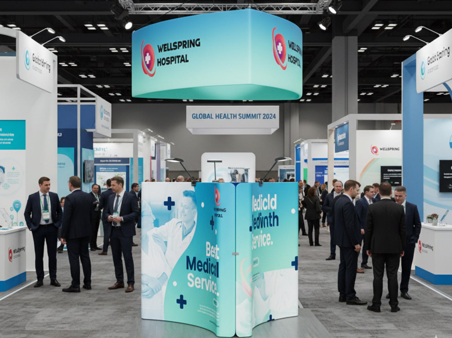 10x10 Booth - Surround View Booth in a Trade Show