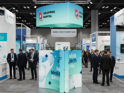 10x10 Booth - Surround View Booth in a Trade Show