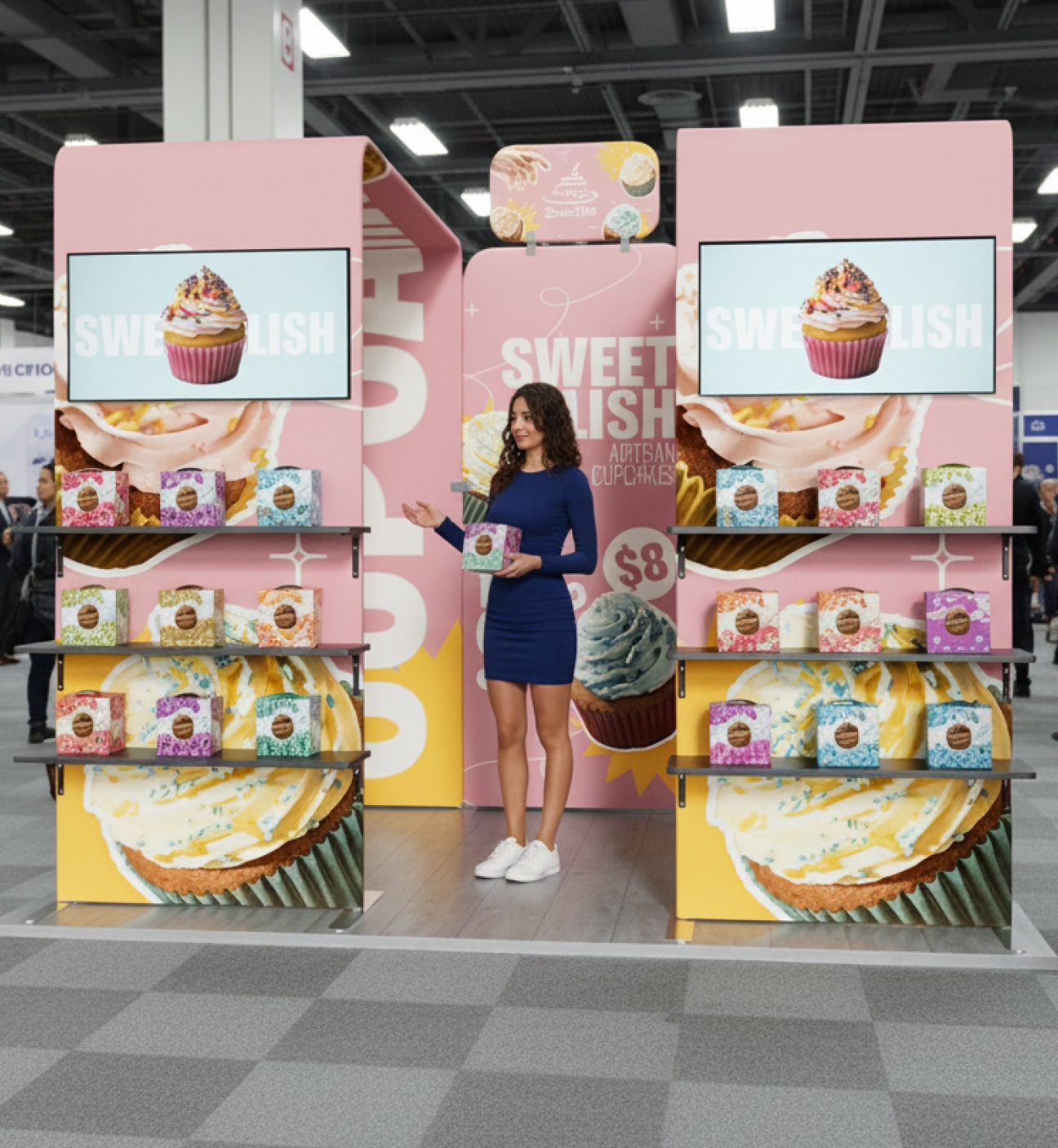 10x10 Booth - Twin Arch Display Booth Photo