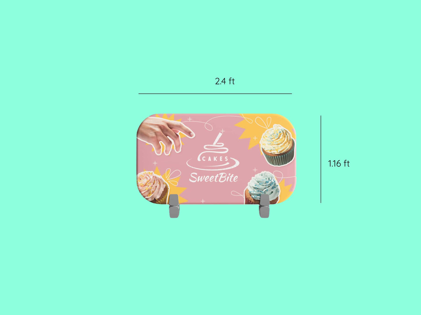 10x10 Booth - Twin Arch Display Booth Rectangle Tension Fabric Header