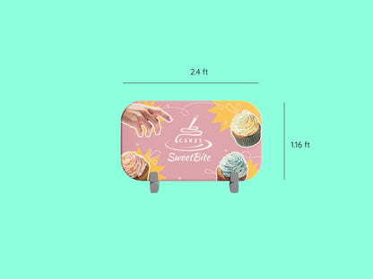 10x10 Booth - Twin Arch Display Booth Rectangle Tension Fabric Header