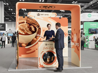10x10 Booth - Welcome Arc Booth Great for Branded Welcome