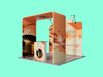 10x10 Booth - Welcome Arc Booth Trade Show Ready Booth