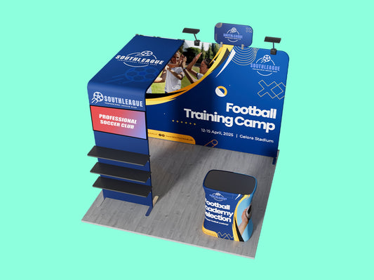 10x10 Both - Display Hub Booth Top View