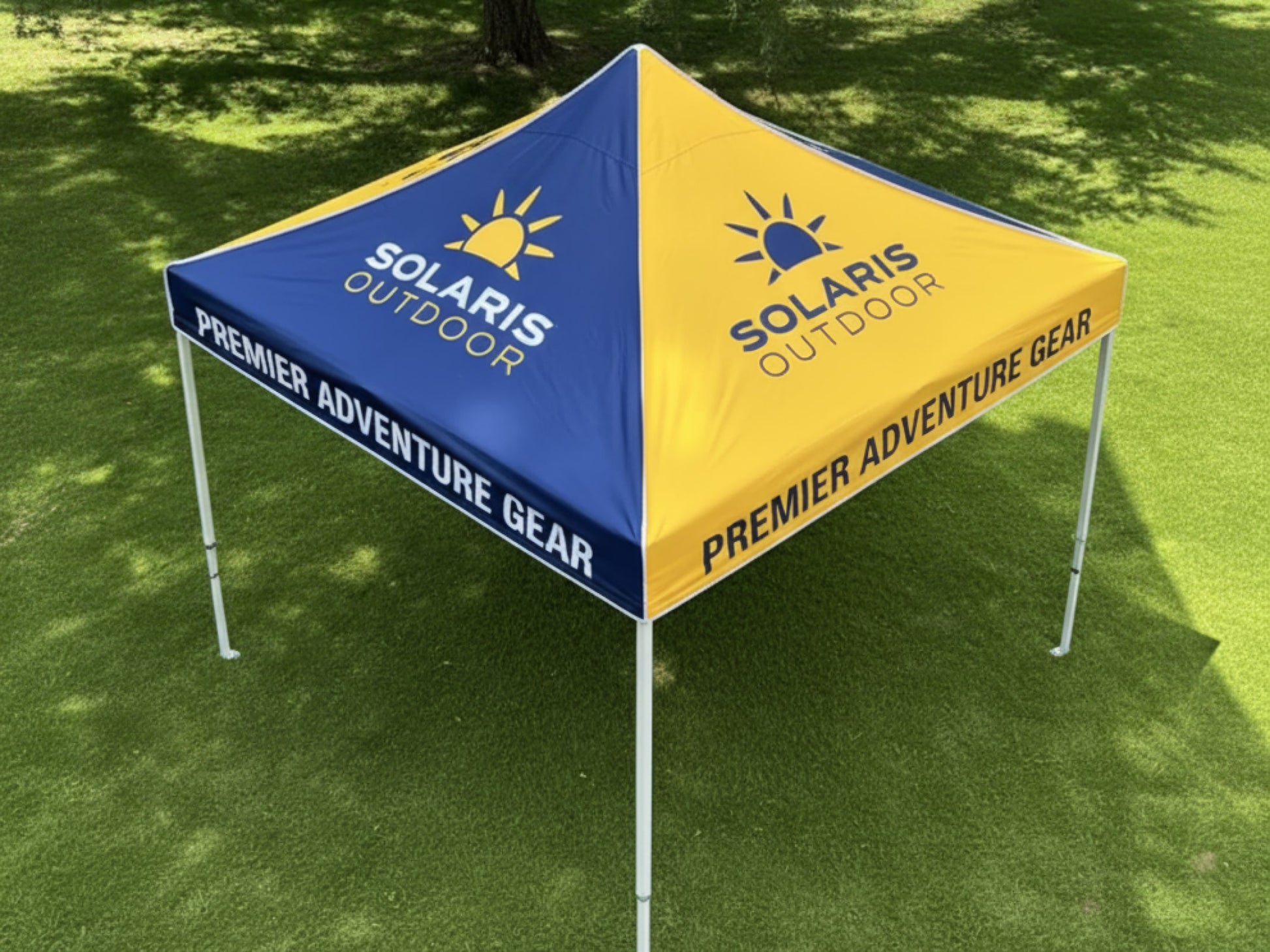 10x10 Canopy tent top view