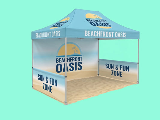 10x15 Custom Canopy Tent for Beachfront