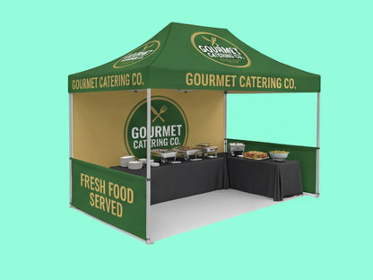 10x15 Custom Canopy Tent for Catering Setup