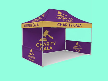 10x15 Custom Canopy Tent for Charity Auctions