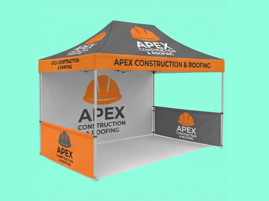 10x15 Custom Canopy Tent for Construction & Roofing