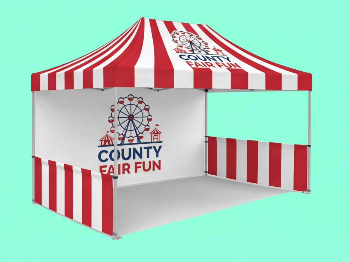 10x15 Custom Canopy Tent for Fairgrounds