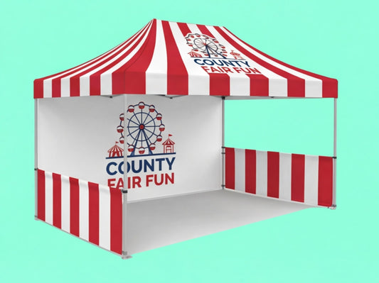 10x15 Custom Canopy Tent for Fairgrounds