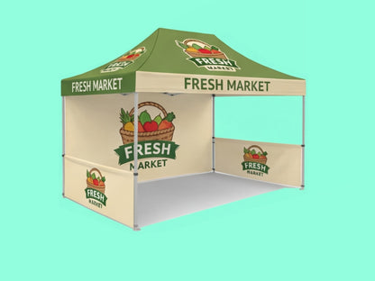 10x15 Custom Canopy Tent for Farmers Markets Large Booth