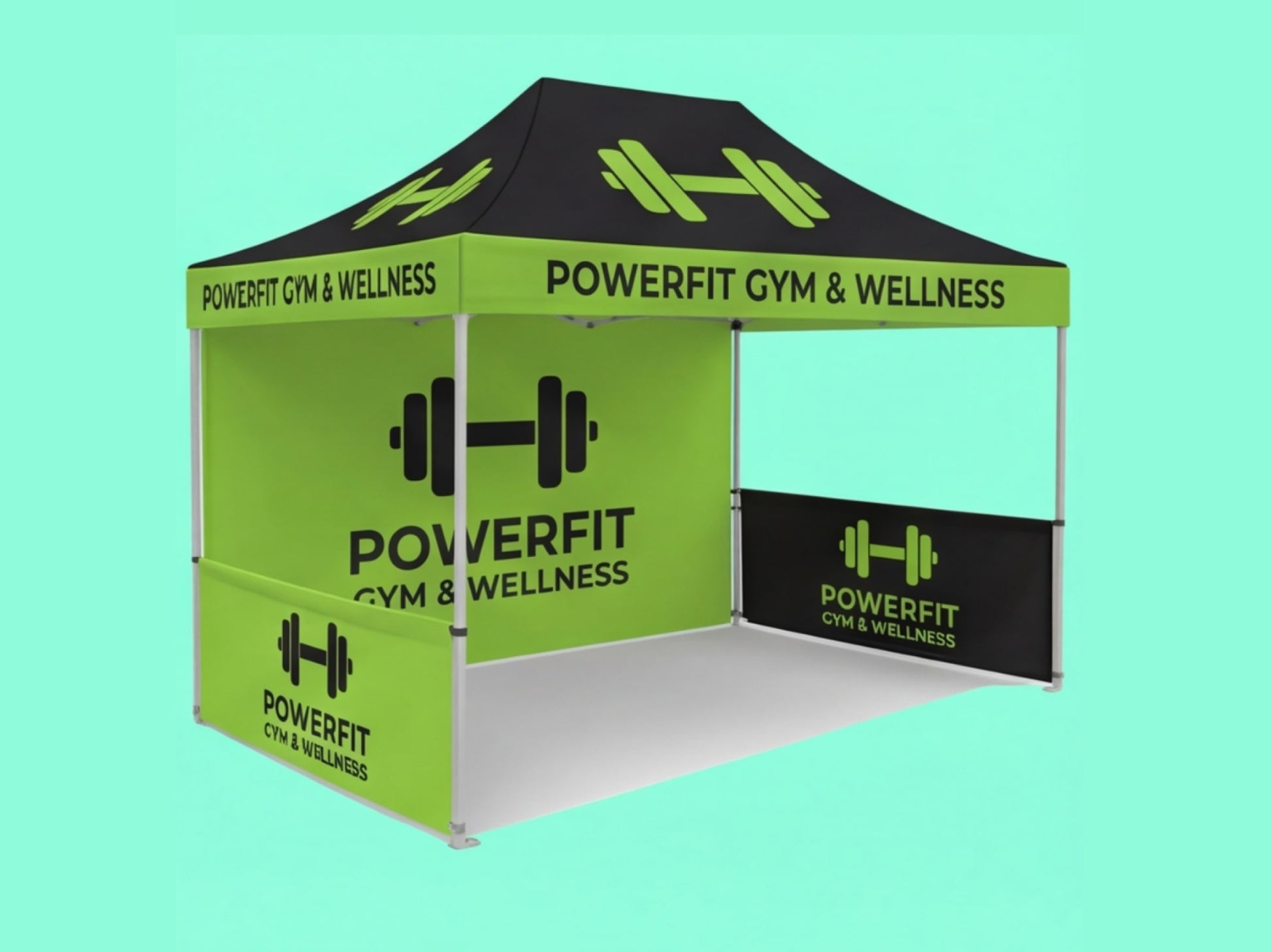 10x15 Custom Canopy Tent for Fitness Centers