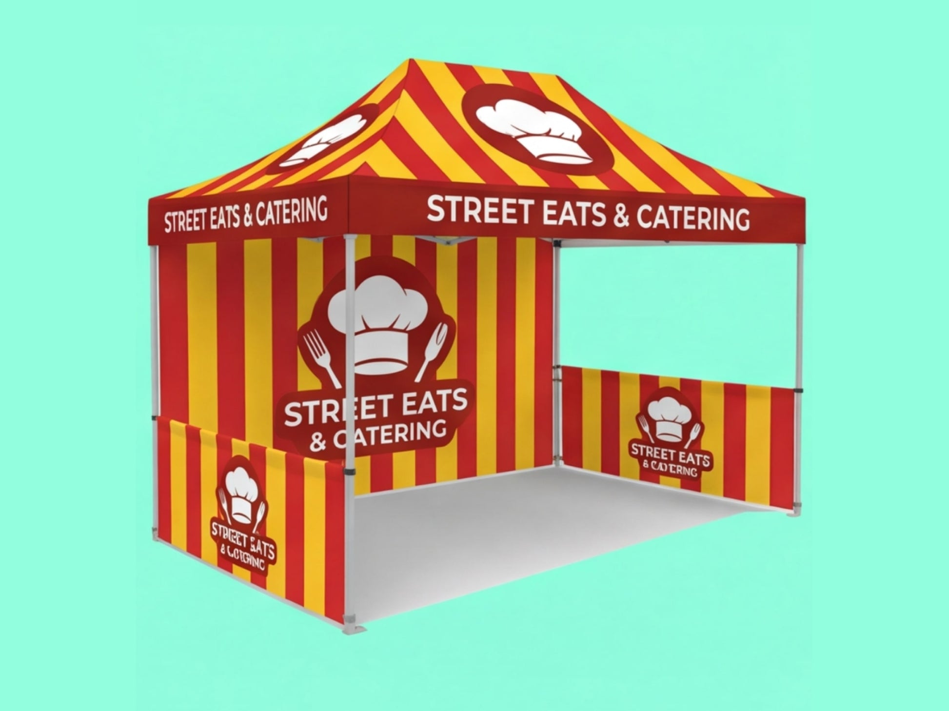 10x15 Custom Canopy Tent for Food Trucks - Side Tent