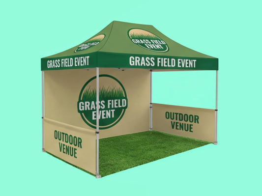 10x15 Custom Canopy Tent for Grass Field