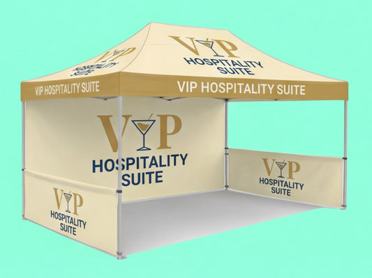 10x15 Custom Canopy Tent for Hospitality Suite