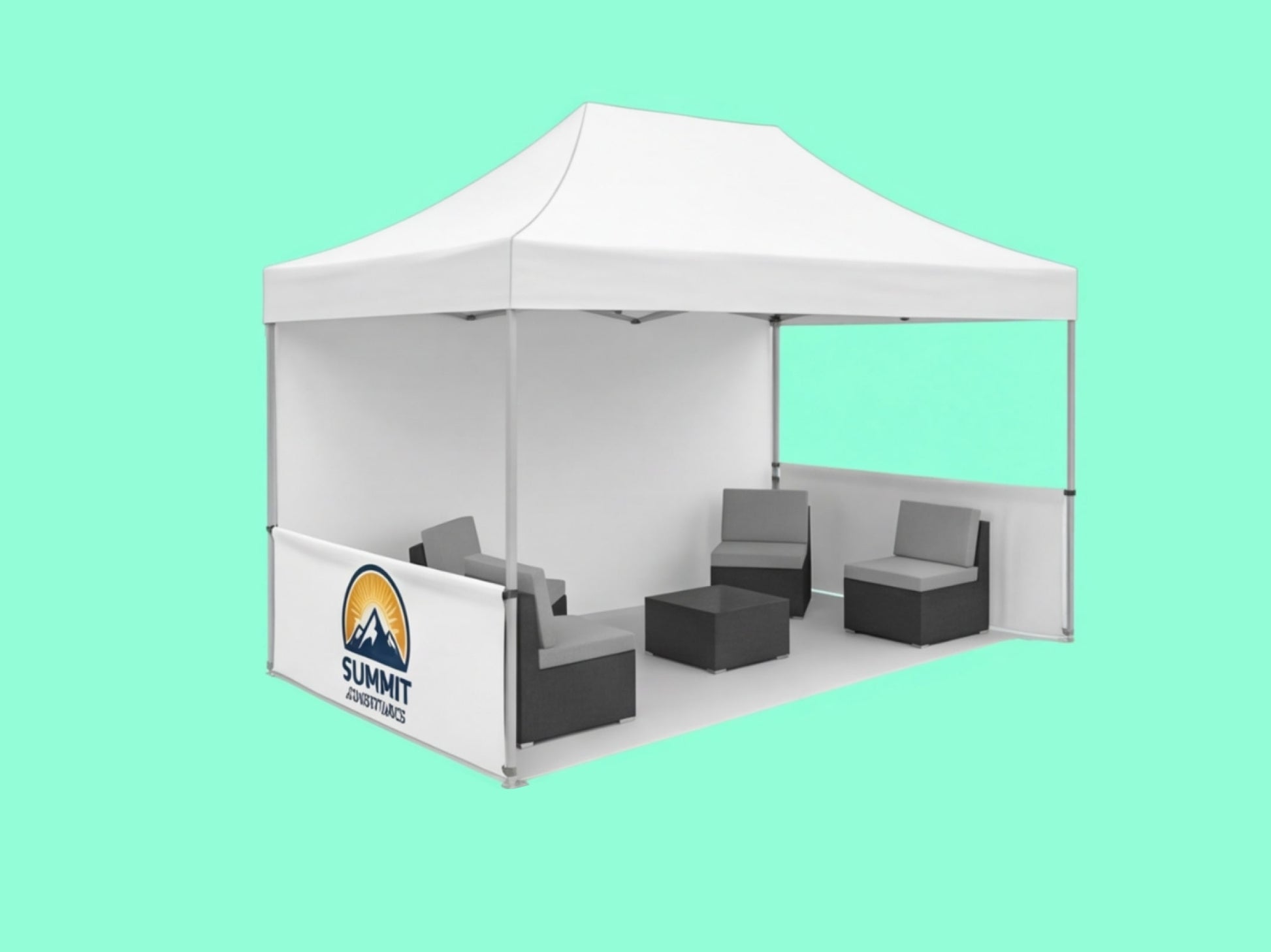 10x15 Custom Canopy Tent for Interaction Zone