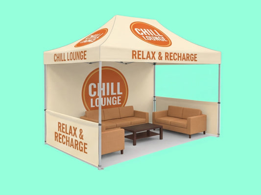 10x15 Custom Canopy Tent for Lounge Area