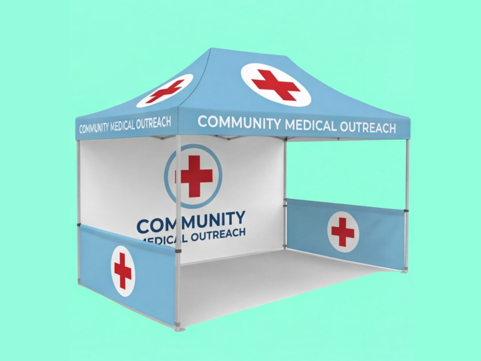 10x15 Custom Canopy Tent for Medical & Dental Outreach