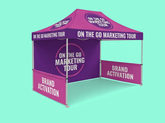 10x15 Custom Canopy Tent for Mobile Marketing