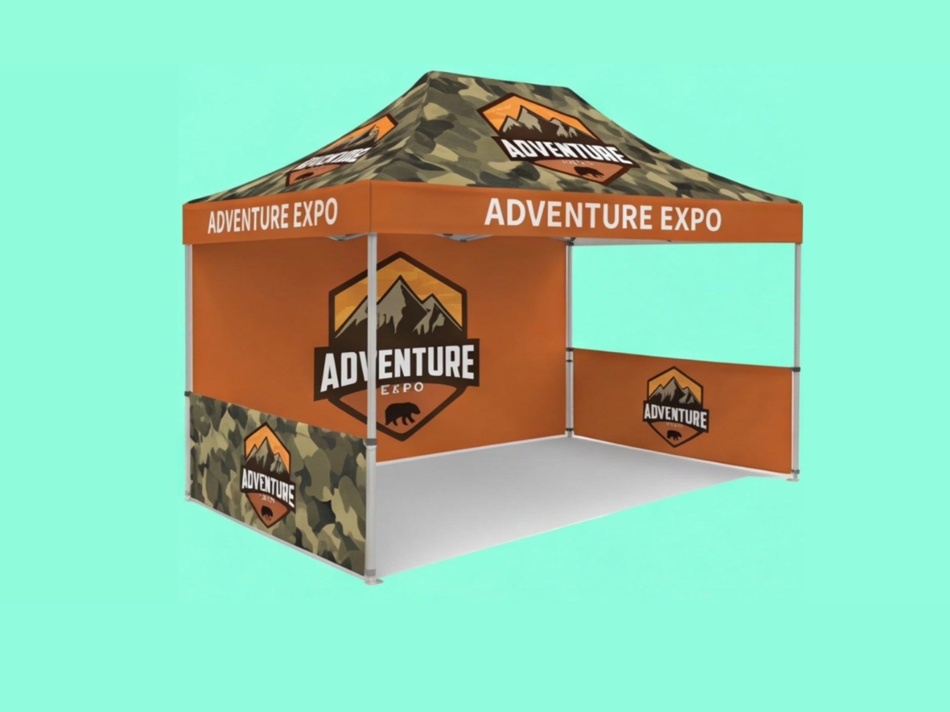 10x15 Custom Canopy Tent for Outdoor Expos