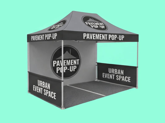 10x15 Custom Canopy Tent for Outdoor Pavement