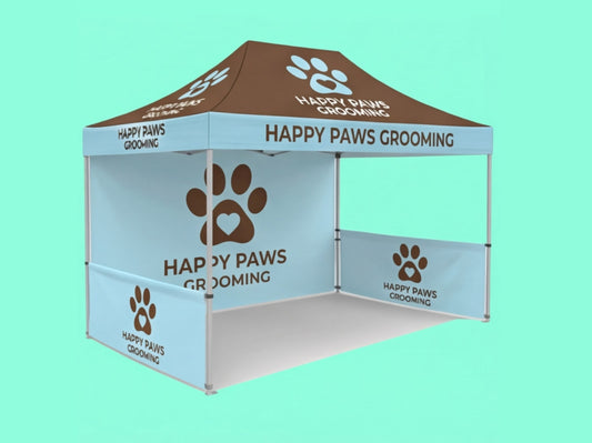 10x15 Custom Canopy Tent for Pet Grooming & Shelters