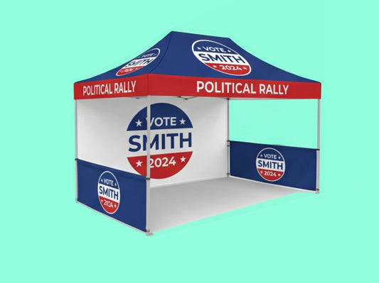 10x15 Custom Canopy Tent for Political Rallies