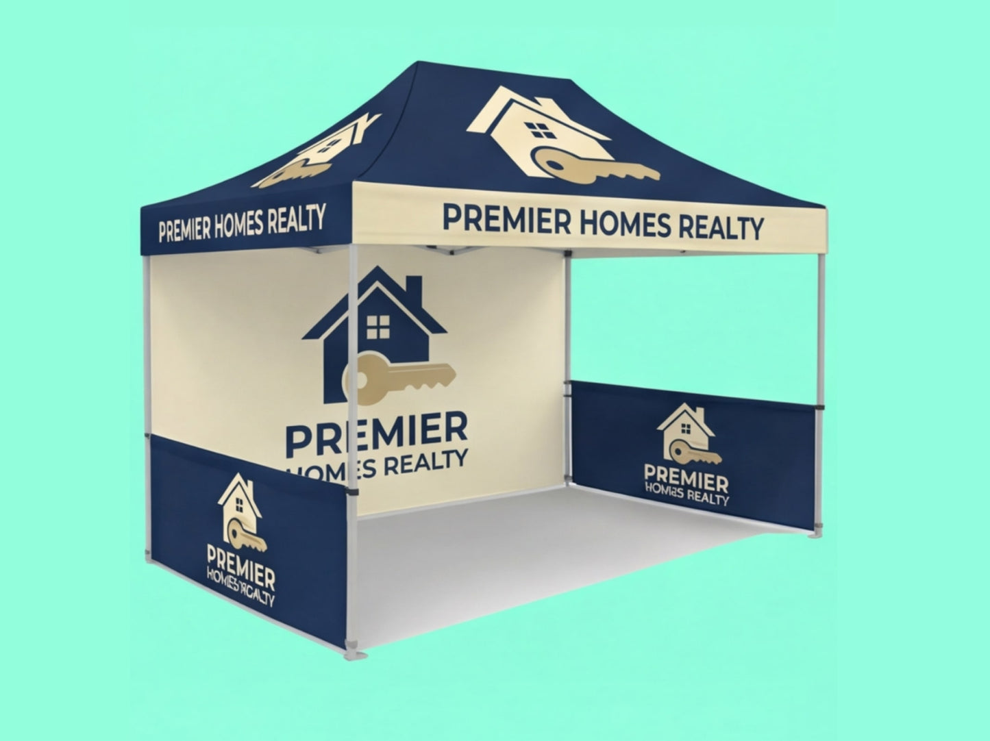 10x15 Custom Canopy Tent for Real Estate Agencies