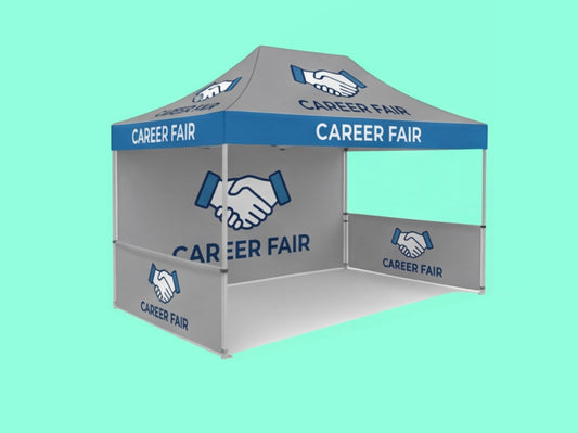 10x15 Custom Canopy Tent for Recruiting Fairs