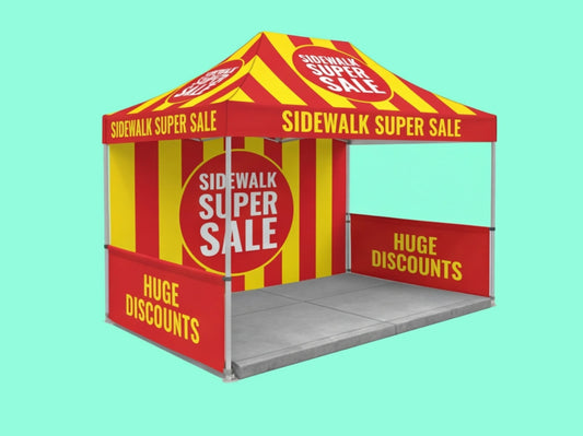 10x15 Custom Canopy Tent for Sidewalk Sale