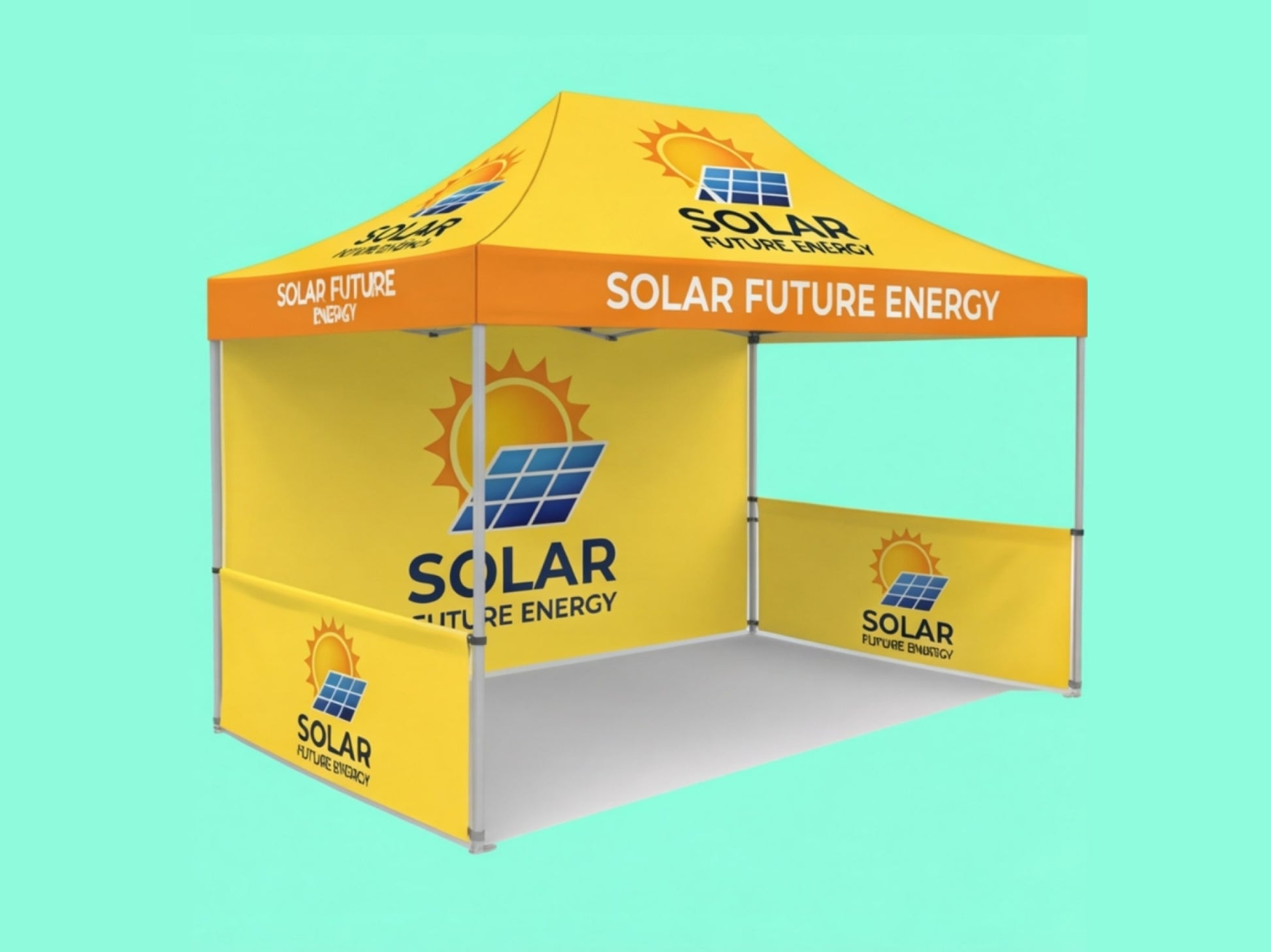 10x15 Custom Canopy Tent for Solar Energy Companies