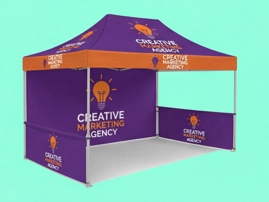 10x15 Custom Canopy Tent for for Marketing Agencies