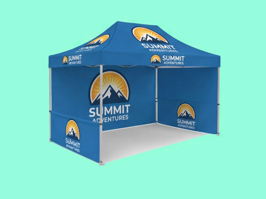 10x15 Custom Canopy Tent with 3 Side Walls