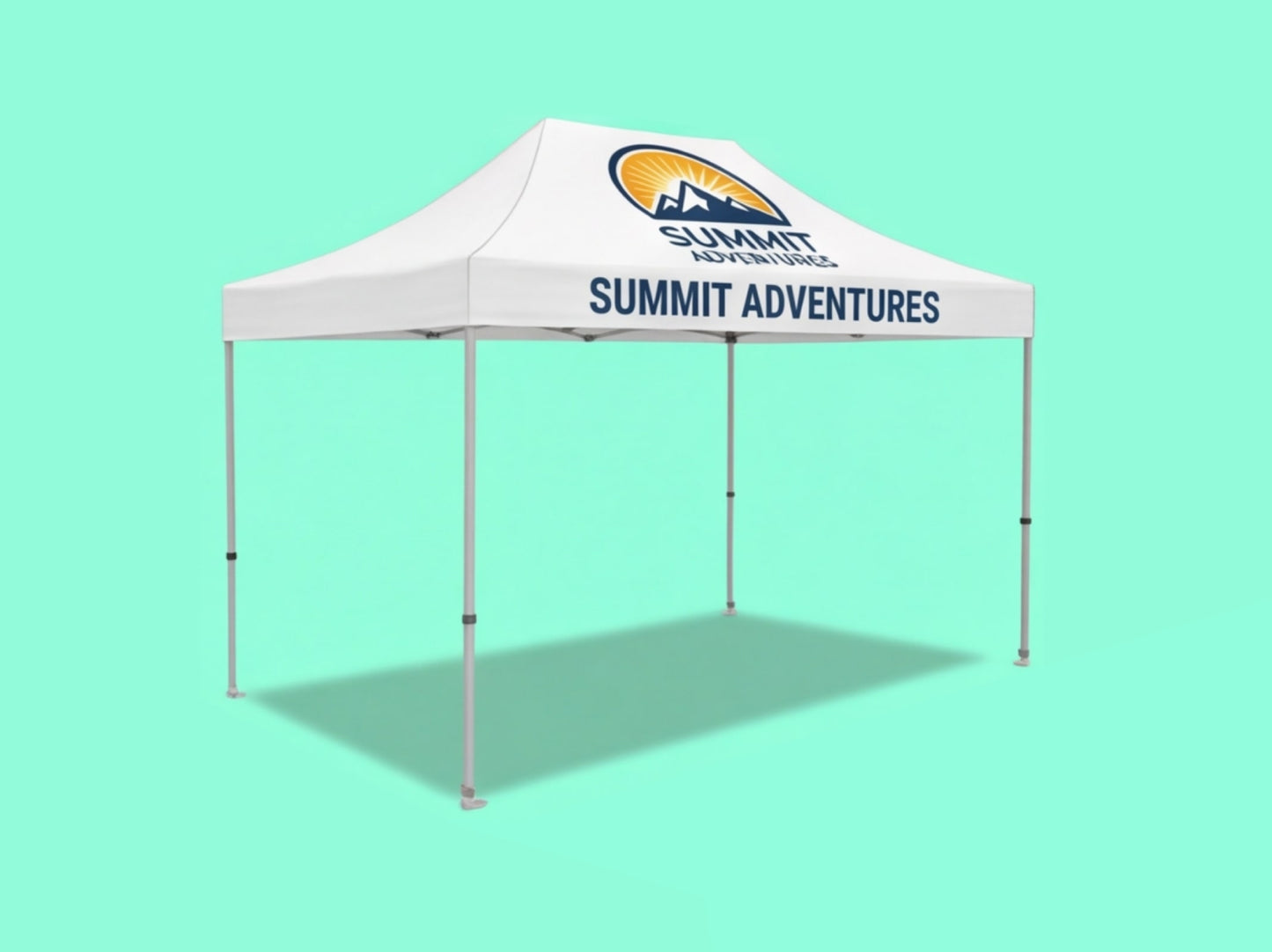 10x15 Custom Canopy Tent for with Logo on Valances