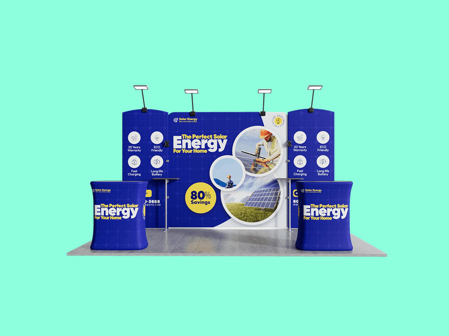 10x15 Booth - Brand Fusion Booth front view