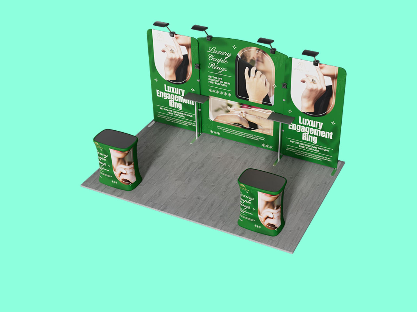 10x15 Booth - Brand Stage Booth