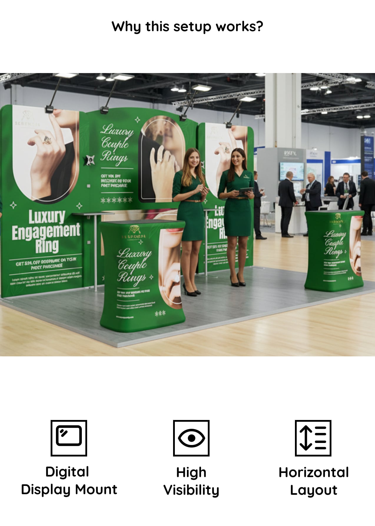 10x15 Booth - Brand Stage Booth Why this setup works