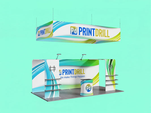 10x20 Tension Fabric Trade Show Booth - Large Portable Exposure Booth