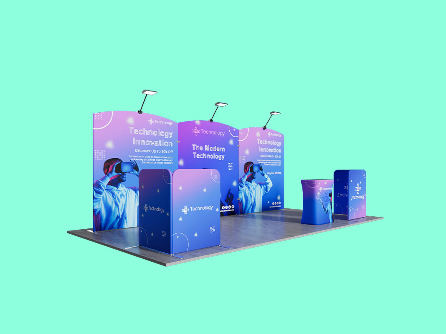 10x20 Booth - Brand Arch Booth